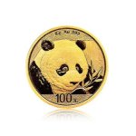 Zlatá investiční mince China Panda (Čínská panda) 8 g – přední strana