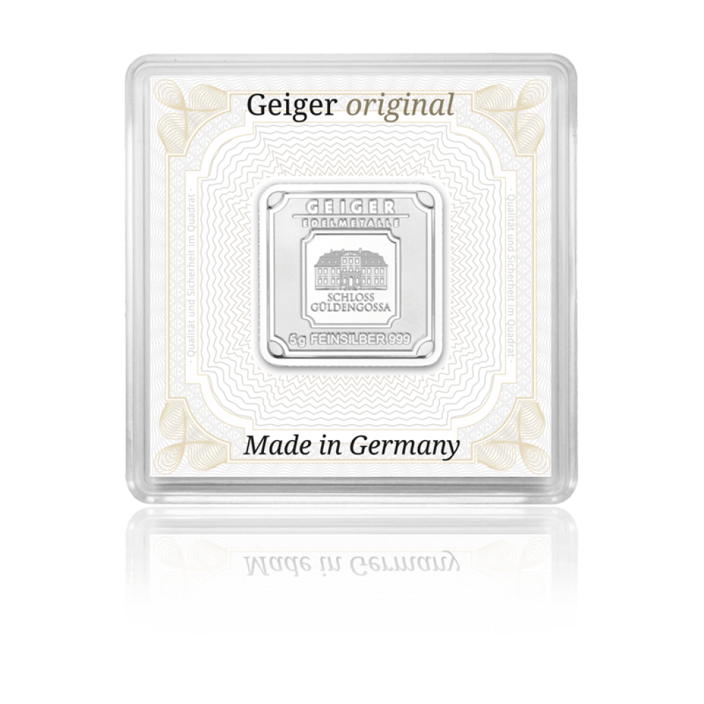 Stříbrný investiční slitek GEIGER Originál 5 g