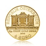 Zlatá investiční mince Wiener Philharmoniker 1,24 g - druhá strana