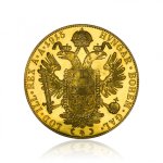 Zlatá investiční mince 4 Dukáty Rakousko 1915 novoražba 13,76 g – druhá strana