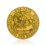 Zlatá investiční mince Babenberger 12,15 g - první strana