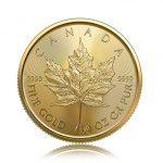 Zlatá investiční mince Maple Leaf 7,78 g – první strana