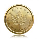 Zlatá investiční mince Maple Leaf 1,55 g – první strana