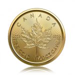 Zlatá investiční mince Maple Leaf 1,55 g – první strana