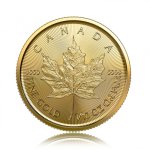 Zlatá investiční mince Maple Leaf 3,11 g – první strana