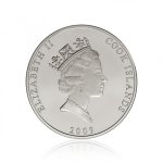 Paládiová investiční mince Cook Islands 31,1 g - druhá strana