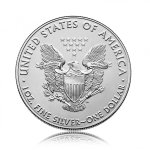 Stříbrná investiční mince American Eagle 31,10 gramů (1 Oz) – druhá strana