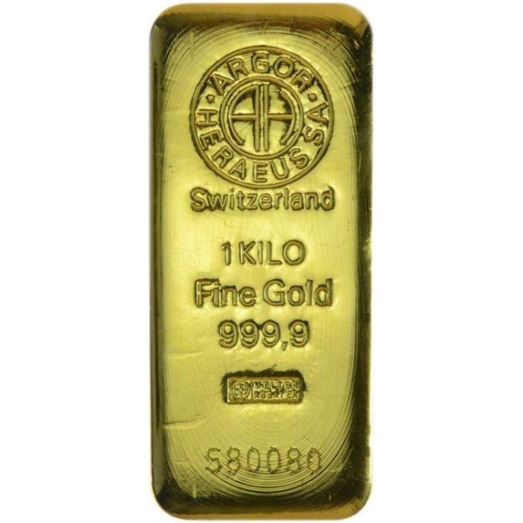 Zlatý investiční slitek Argor-Heraeus 1000 g