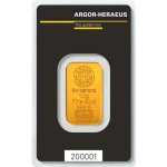 Zlatý investiční slitek Argor-Heraeus 10 g - první strana