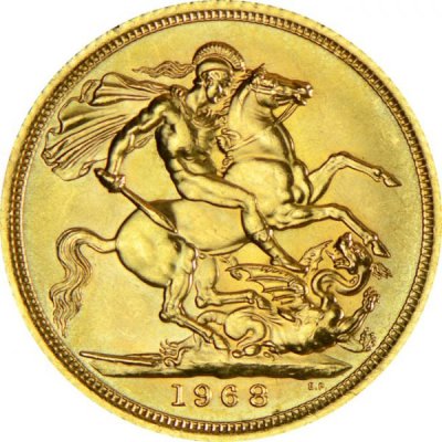 Zlatý Sovereign různé ročníky 7,32 g - druhý obrázek