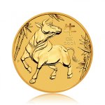Zlatá investiční mince Australský Lunární rok 2021 Buvol 62,21 g - první strana