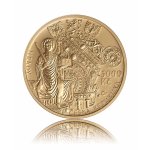 Zlatá investiční mince 5000 Kč Bečov nad Teplou 2020 15,55 g - druhá strana