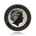 Stříbrná investiční mince Australská Lunární Série I. 2005 Kohout 311,04 g (10 Oz ) - druhá strana