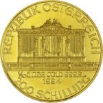 Zlatá investiční mince Wiener Philharmoniker ATS 3,11 g (1/10 Oz) - druhá strana