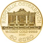 Zlatá investiční mince Wiener Philharmoniker 15,55 g – druhá strana