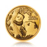Zlatá investiční mince China Panda (Čínská panda) 15 g – první strana