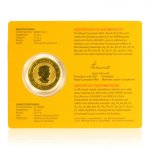 Zlatá investiční mince Maple Leaf 999,99 - MOUNTIE 31,1 g (1 Oz) - druhá strana