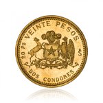 Zlatá mince Chile Liberty 20 Pesos 3,66 g - 1. strana