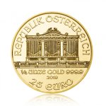 Zlatá investiční mince Philharmoniker 7,78 g (1/4 Oz) různé ročníky