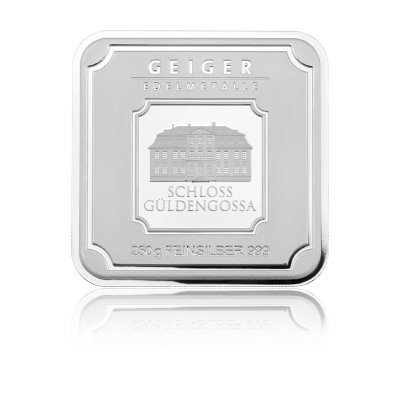 Stříbrný investiční slitek GEIGER Originál 250 g - 1. strana