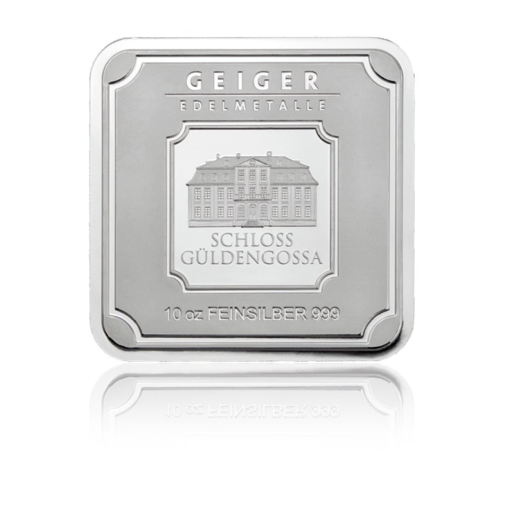 Stříbrný investiční slitek GEIGER Originál 311,04 g (10 Oz) - 1. strana