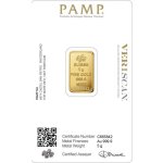 Zlatý investiční slitek PAMP Fortuna 5 g - 2. strana