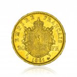 Zlatá mince Napoleon s věncem 20 Frank 5,81 g - obrázek 2