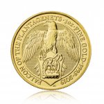 Zlatá investiční mince The Queen's Beast 2019 Falcon 31,1 g - obrázek 3