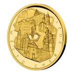 Zlatá mince 5000 Kč Městská památková rezervace Cheb 2021 PROOF 15,55 g - obrázek 3