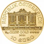 Zlatá investiční mince Wiener Philharmoniker 1,24 g - druhá strana