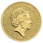 Zlatá investiční mince Queens Beast Completer Coin 2021 31,1 g (1 Oz) - druhá strana