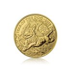 Zlatá investiční mince Royal Mint lunární série 2018 Pes 31,1 g (1 Oz) - obrázek 3