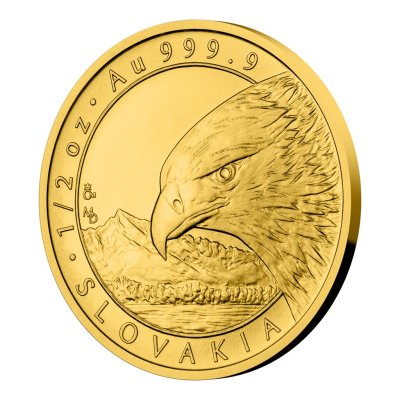 Zlatá 1/2oz investiční mince Orel 2022 stand (2)
