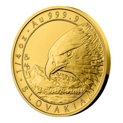 Zlatá 1/4oz investiční mince Orel 2022 stand 7,78 g (2)
