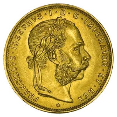 Zlatá investiční mince 8 Florin Gulden 20 Franků 5,81 g - obrázek 1