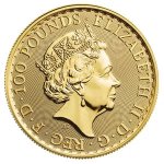 Zlatá investiční mince Britannia 1 Oz 999,9/1000 (od roku 2013) – obrázek 2