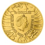 Sada dvou zlatých uncových investičních mincí Český lev a Orel 2022 stand - obrázek 3