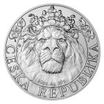 Stříbrná desetiuncová investiční mince Český lev 2022 stand - obrázek 2