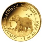 Zlatá investiční mince Africká divočina Somálský slon 31,1 g (1 Oz) - obrázek 1