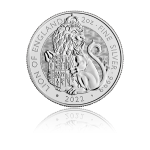 Stříbrná investiční mince The Royal Tudor Beast "Lion of England" 2022 62,2 g - obrázek 1