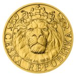Zlatá uncová investiční mince Český lev 2022 stand číslovaný 31,1 g - obrázek 2