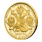 Zlatá mince 5000 Kč Městská památková rezervace Jihlava 2021 PROOF 15,55 g - obrázek 3