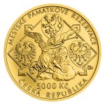 Zlatá mince 5000 Kč Městská památková rezervace Jihlava 2021 STANDARD 15,55 g - obrázek 2