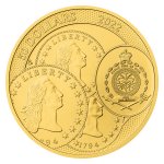 Zlatá uncová investiční mince Tolar - Česká republika 2022 STANDARD číslovaný (2)