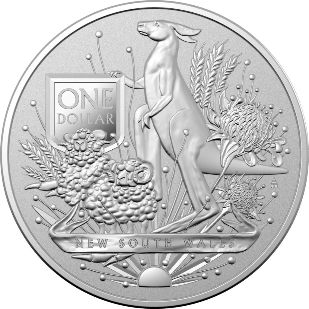 Stříbrná investiční mince Australia's Coat of Arms 2022 31,1 g - obrázek 1