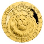 Zlatá uncová investiční mince Český lev 2022 proof číslovaný VÝROČÍ (2)