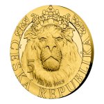 Zlatá uncová investiční mince Český lev 2022 proof číslovaný VÝROČÍ (4)