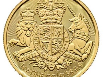 Zlatá investiční mince Royal Arms 2022 právě v prodeji