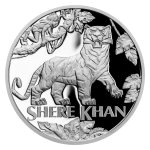 Stříbrná mince Kniha džunglí - Tygr Šér Chán proof (1)