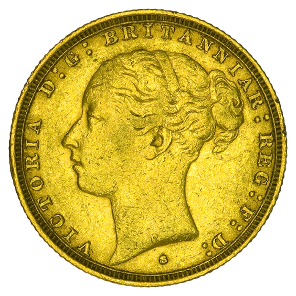 Zlatý Sovereign Královna Viktorie v mladí 1 Libra 7,32 g - 1871 až 1885 - obrázek 1